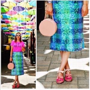 NWT Maeve Mermaid Sequin Midi Skirt